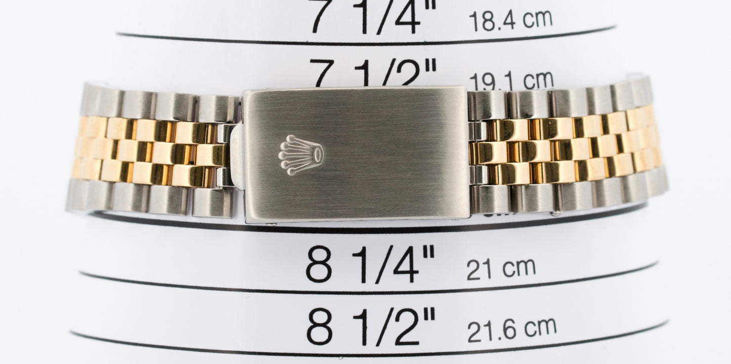 Rolex DateJust 36mm COPPER JUBILEE DIAMOND 18K Yellow Gold Steel JUBILEE 16233