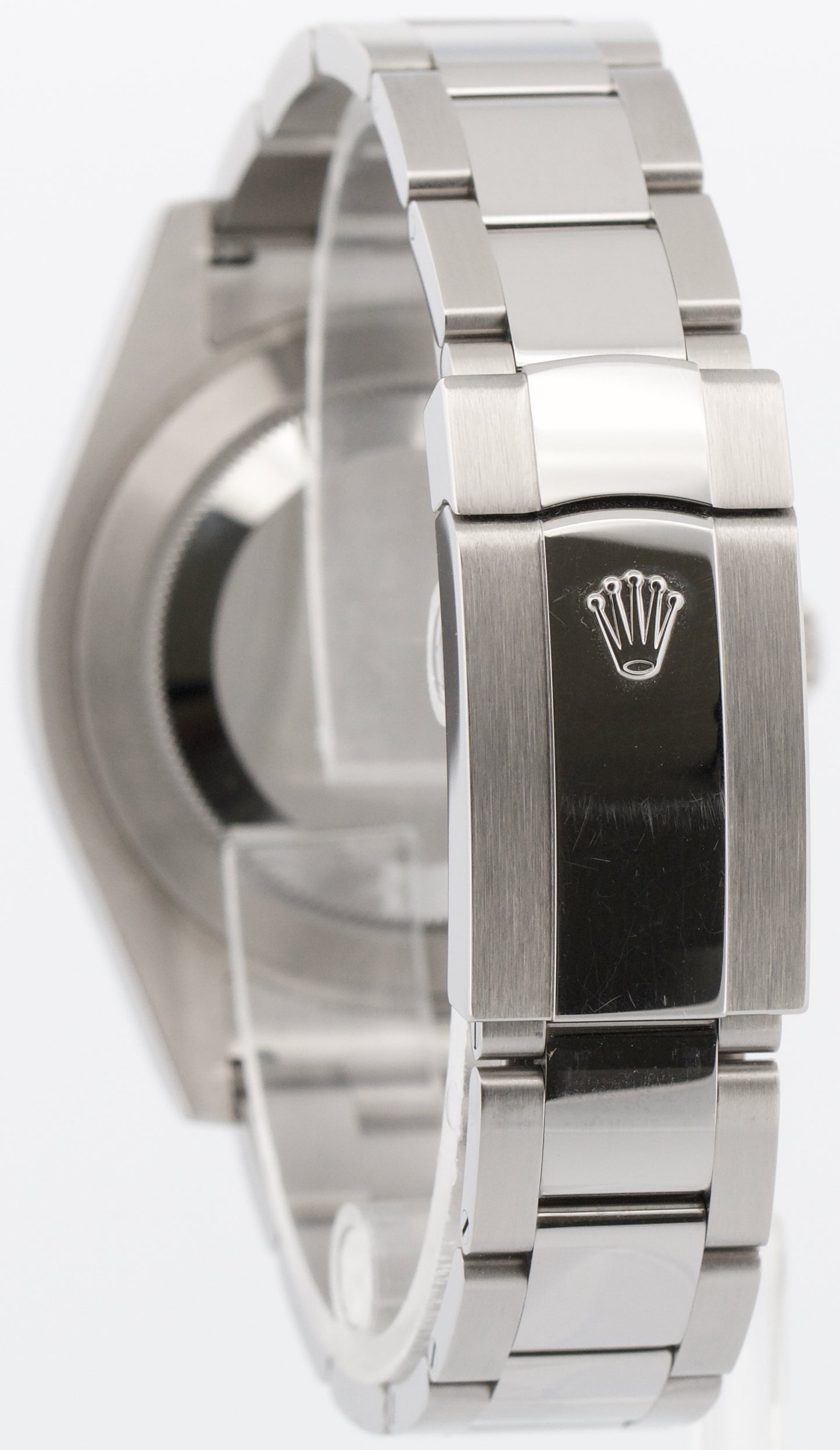 UNPOLISHED PAPERS Rolex DateJust II AZZURRO BLUE ROMAN 41mm 18K Steel 116334 BOX