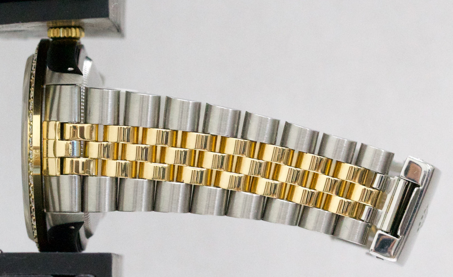 Rolex DateJust 36mm CHAMPAGNE DIAMOND 18K Yellow Gold Steel JUBILEE 16233 Watch