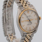 Rolex Oyster Perpetual SILVER Two-Tone Yellow Gold Jubilee 34mm 1003 Watch