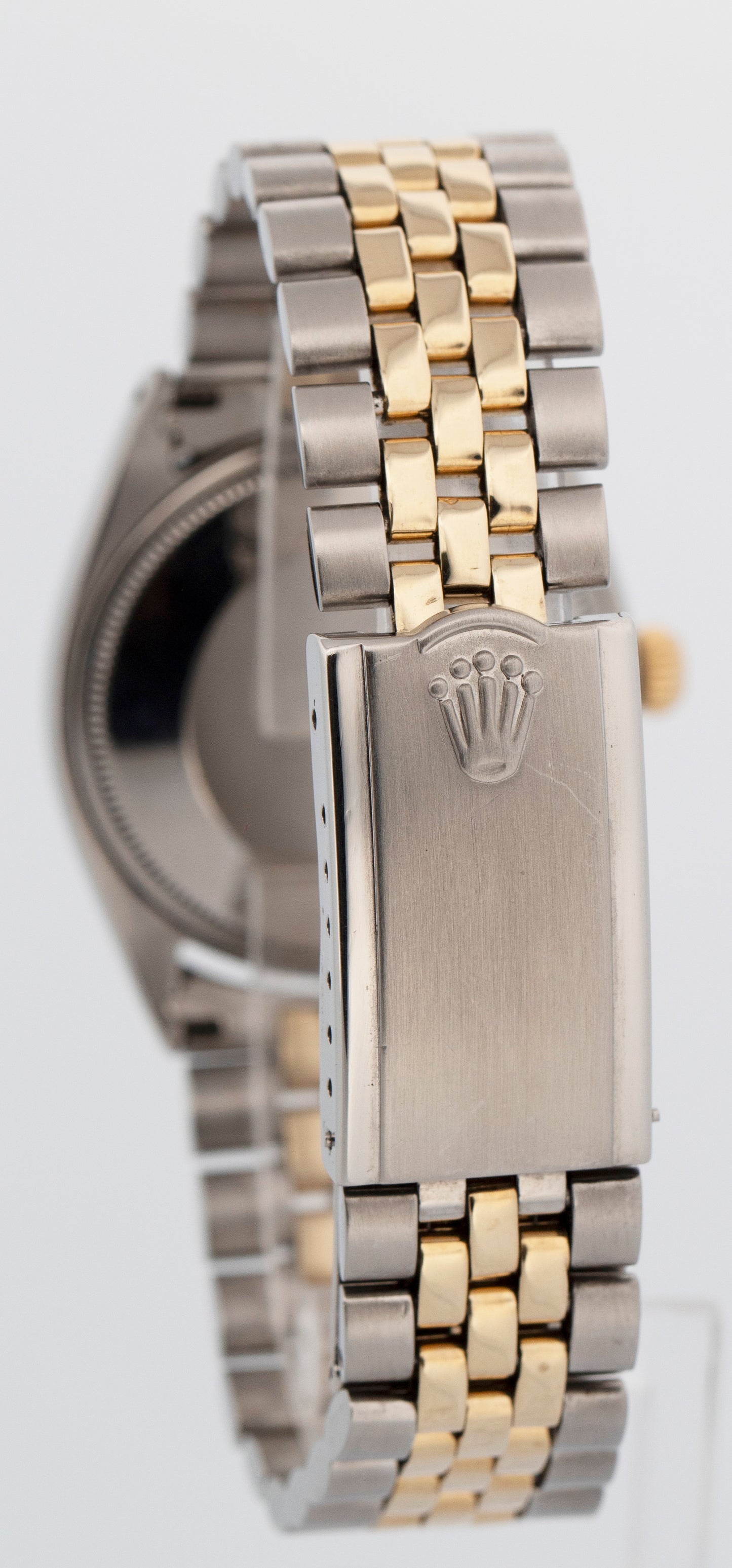 Rolex Oyster Perpetual SILVER Two-Tone Yellow Gold Jubilee 34mm 1003 Watch