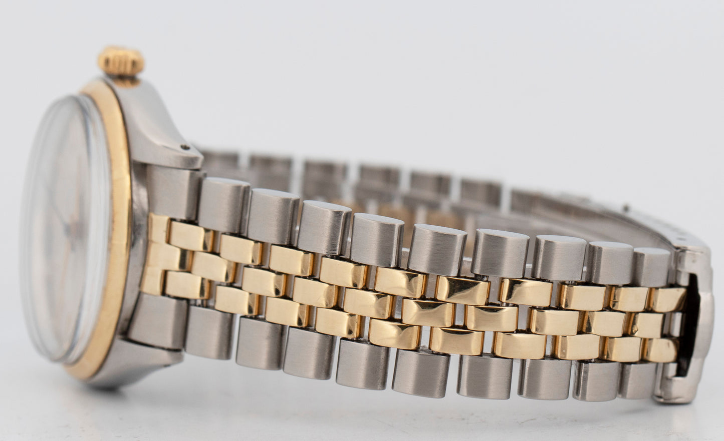 Rolex Oyster Perpetual SILVER Two-Tone Yellow Gold Jubilee 34mm 1003 Watch