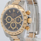 1993 Rolex Daytona Cosmograph BLACK 18K Gold ZENITH Stainless Steel Watch 16523