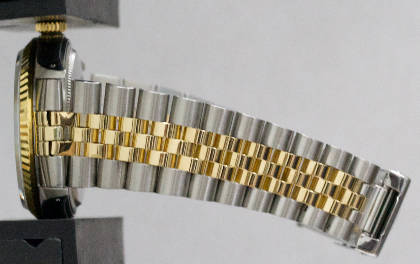 Rolex DateJust 36mm AQUA DIAMOND Blue Green 18K Gold JUBILEE Steel Watch 16013