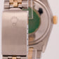 Rolex DateJust 36mm SILVER 18K Gold Two-Tone Stainless Steel JUBILEE 16013 BOX