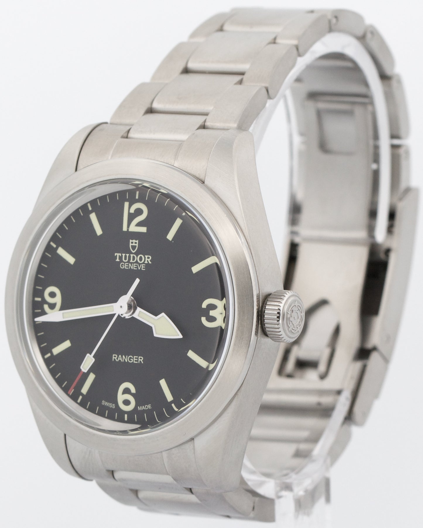 2023 PAPERS Tudor Ranger 39mm BLACK Arabic Stainless Automatic Watch 79950 BOX