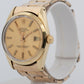Rolex Oyster Perpetual Date CHAMPAGNE Gold Capped Steel 34mm 1550 Watch