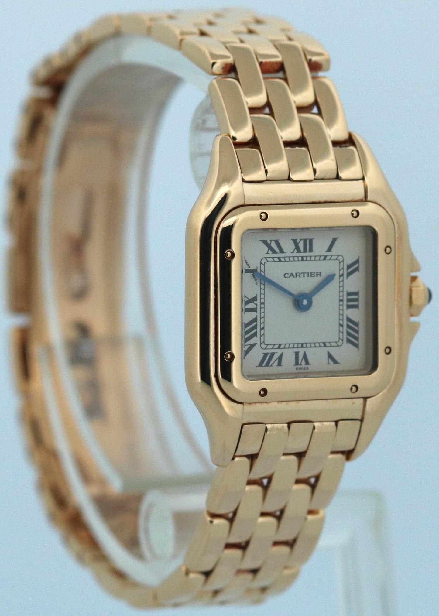PAPERS Ladies Cartier Panthere 22mm IVORY 18K Yellow Gold Quartz 8057917 BOX