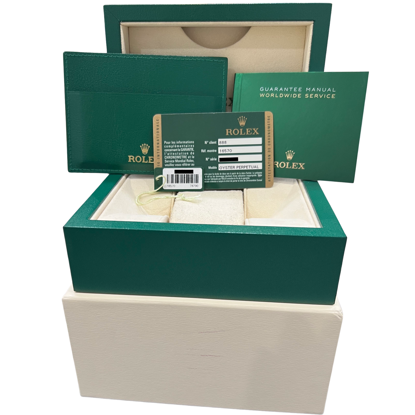 PAPERS Rolex Explorer II 40mm Polar White REHAUT Steel GMT 3186 Watch 16570 BOX