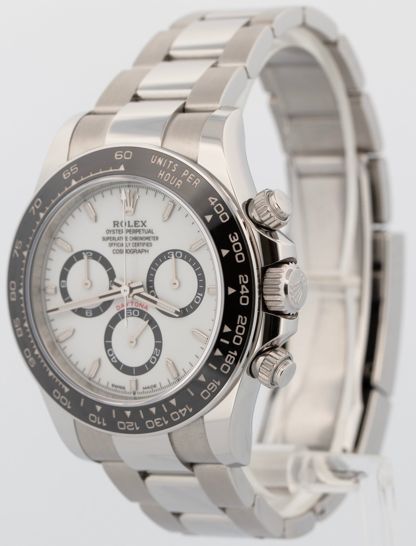 2024 PAPERS Rolex Daytona Cosmograph Steel PANDA White Steel 40mm 126500 LN BOX