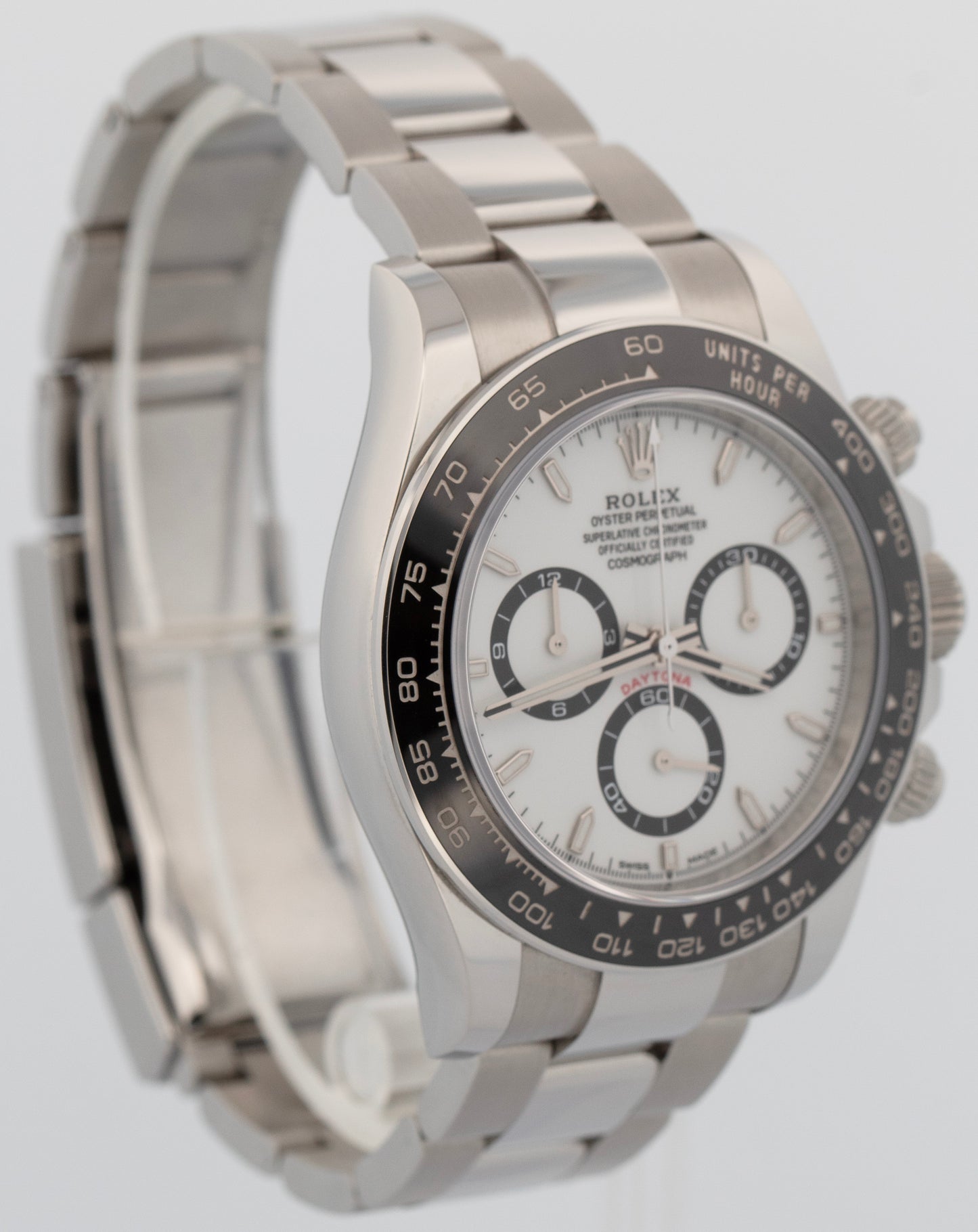2024 PAPERS Rolex Daytona Cosmograph Steel PANDA White Steel 40mm 126500 LN BOX