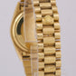 1989 PAPERS Rolex Day-Date President 36mm Champagne BARK Gold Watch 18078 B+P
