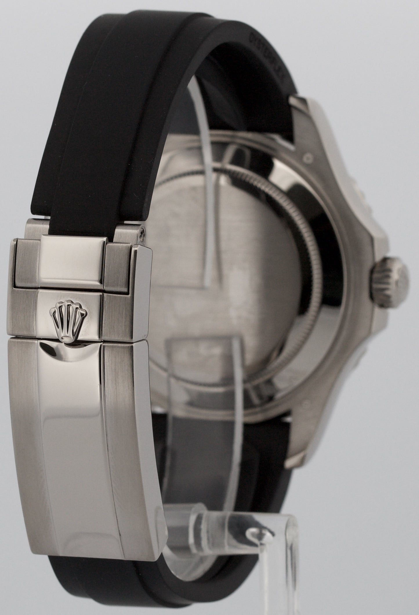 PAPERS Rolex Yacht-Master BLACK 18K White Gold Oysterflex 42mm 226659 Watch BOX