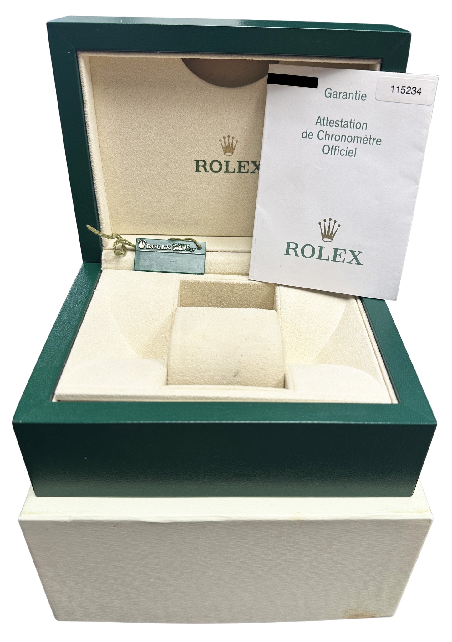 Rolex Oyster Perpetual Date PAPERS Steel Silver 34mm Fluted 115234 Watch BOX