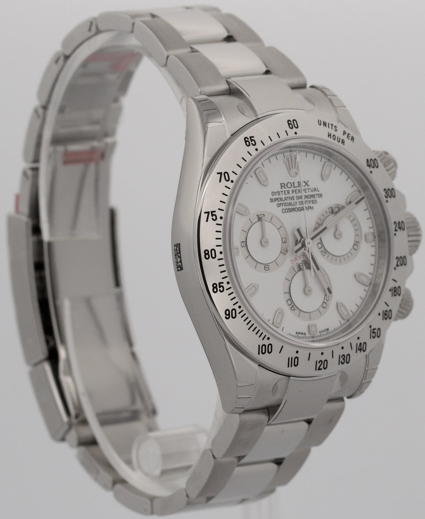 NOS STICKERED 2020 PAPERS Rolex Daytona Cosmograph WHITE Steel 40mm 116520 BOX