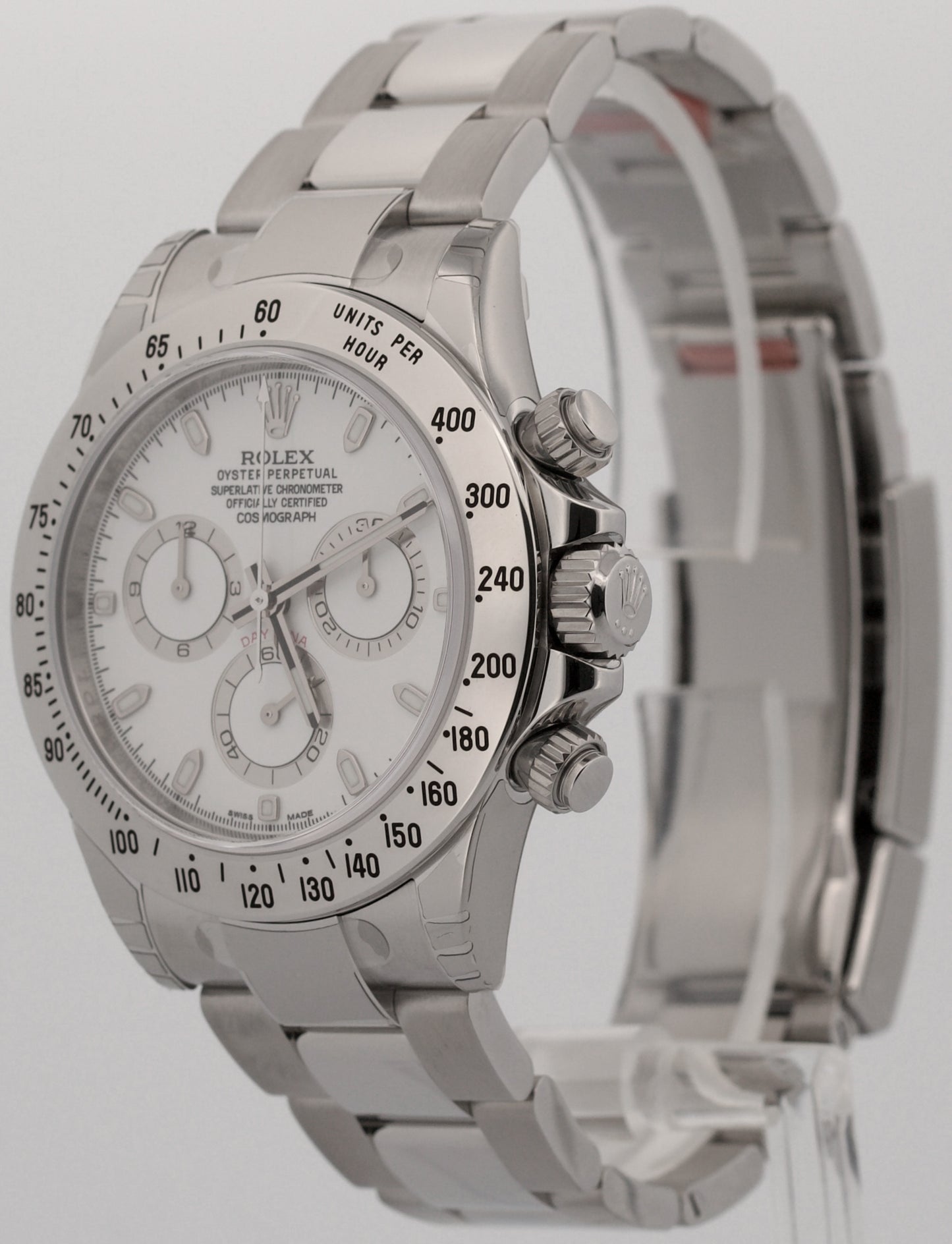 NOS STICKERED 2020 PAPERS Rolex Daytona Cosmograph WHITE Steel 40mm 116520 BOX