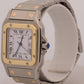 Cartier Santos Two-Tone 18k Gold Stainless Steel WHITE Roman Automatic 29mm 2961