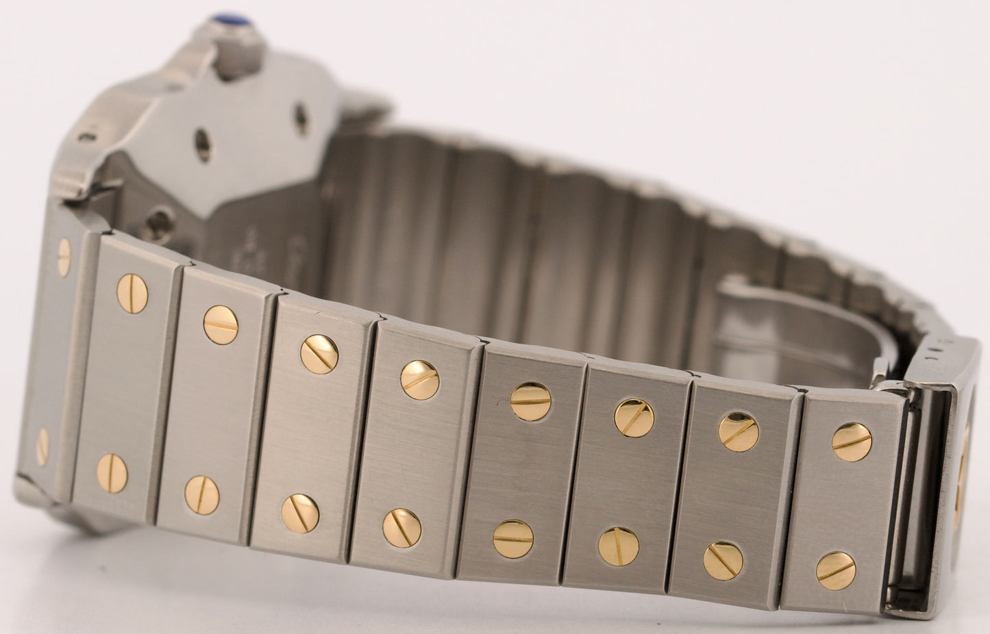 Cartier Santos Two-Tone 18k Gold Stainless Steel WHITE Roman Automatic 29mm 2961