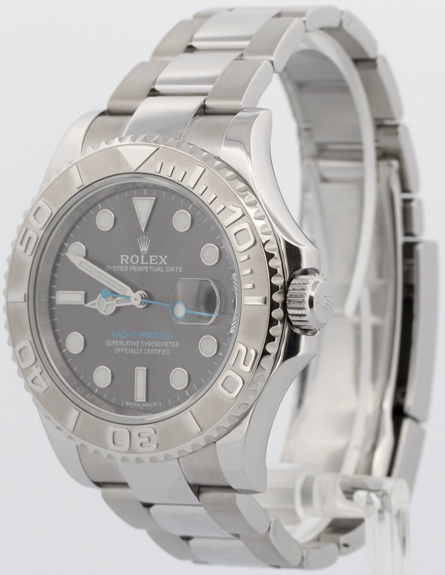 Rolex Yacht-Master Platinum RHODIUM 40mm Stainless Steel Oyster Watch 116622