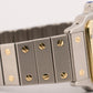 Cartier Santos Two-Tone 18k Gold Stainless Steel WHITE Roman Automatic 29mm 2961