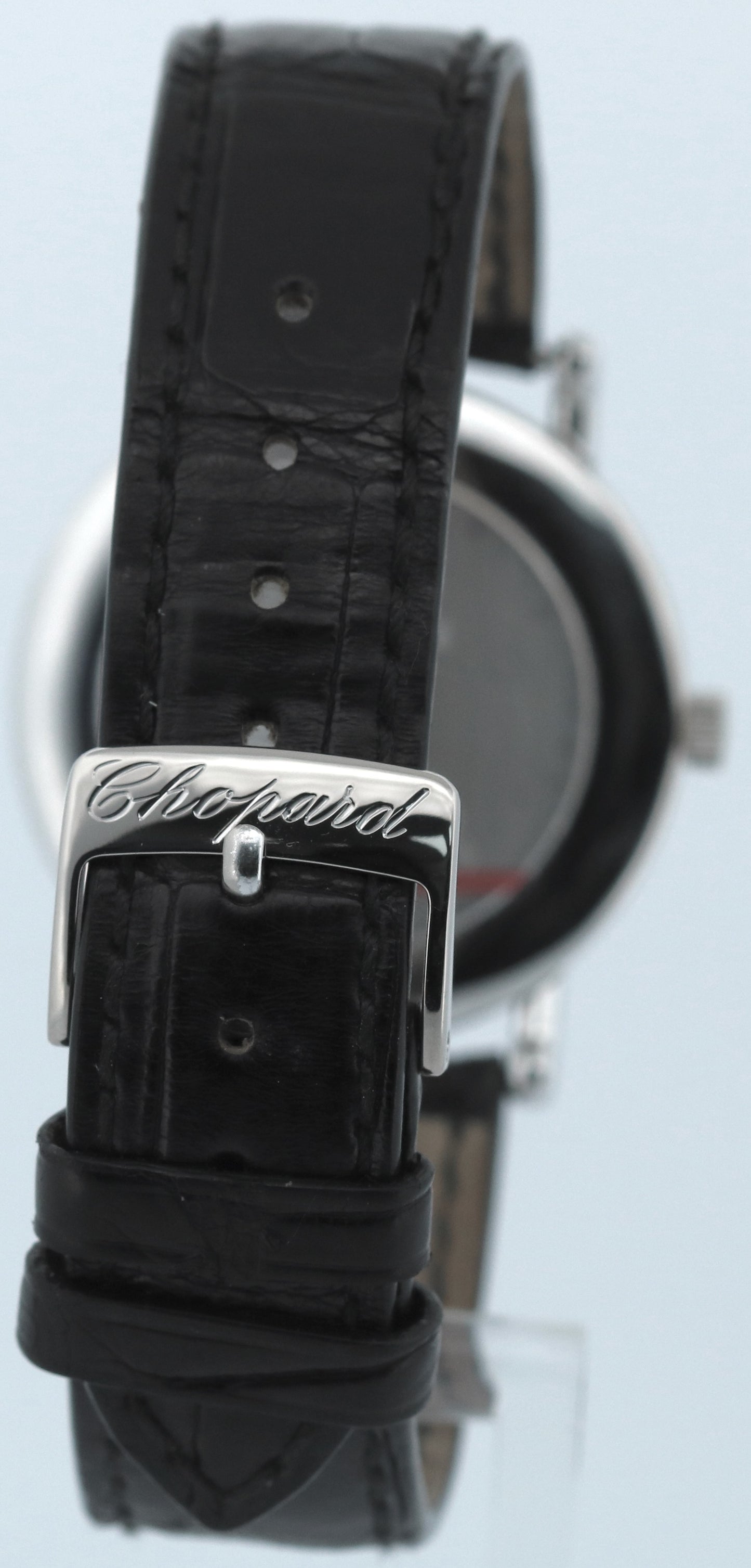 Chopard Classic WHITE ROMAN 18K Gold Leather Manual C100987 33.5mm Watch BOX