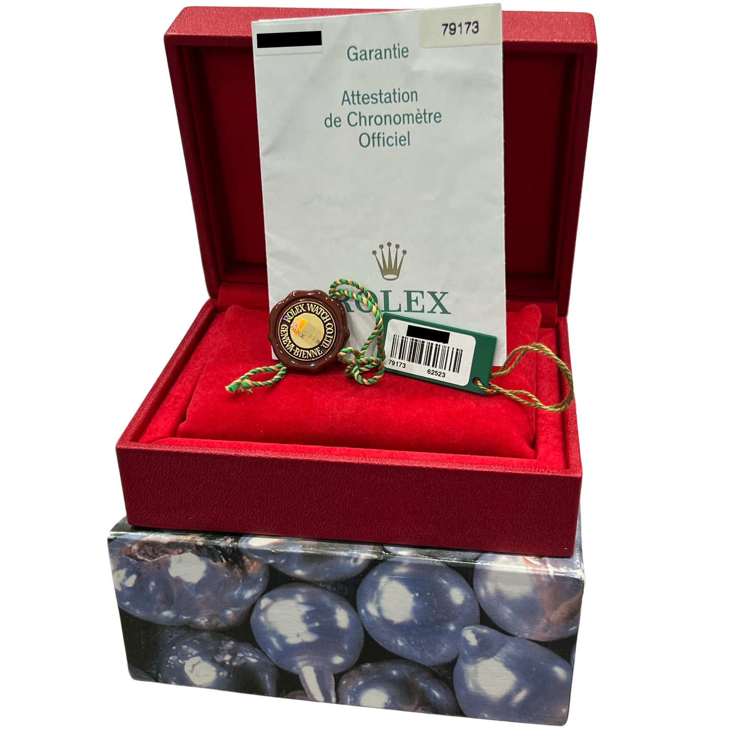 PAPERS Rolex DateJust Champagne 18K Gold Steel 26mm JUBILEE Watch 79173 BOX