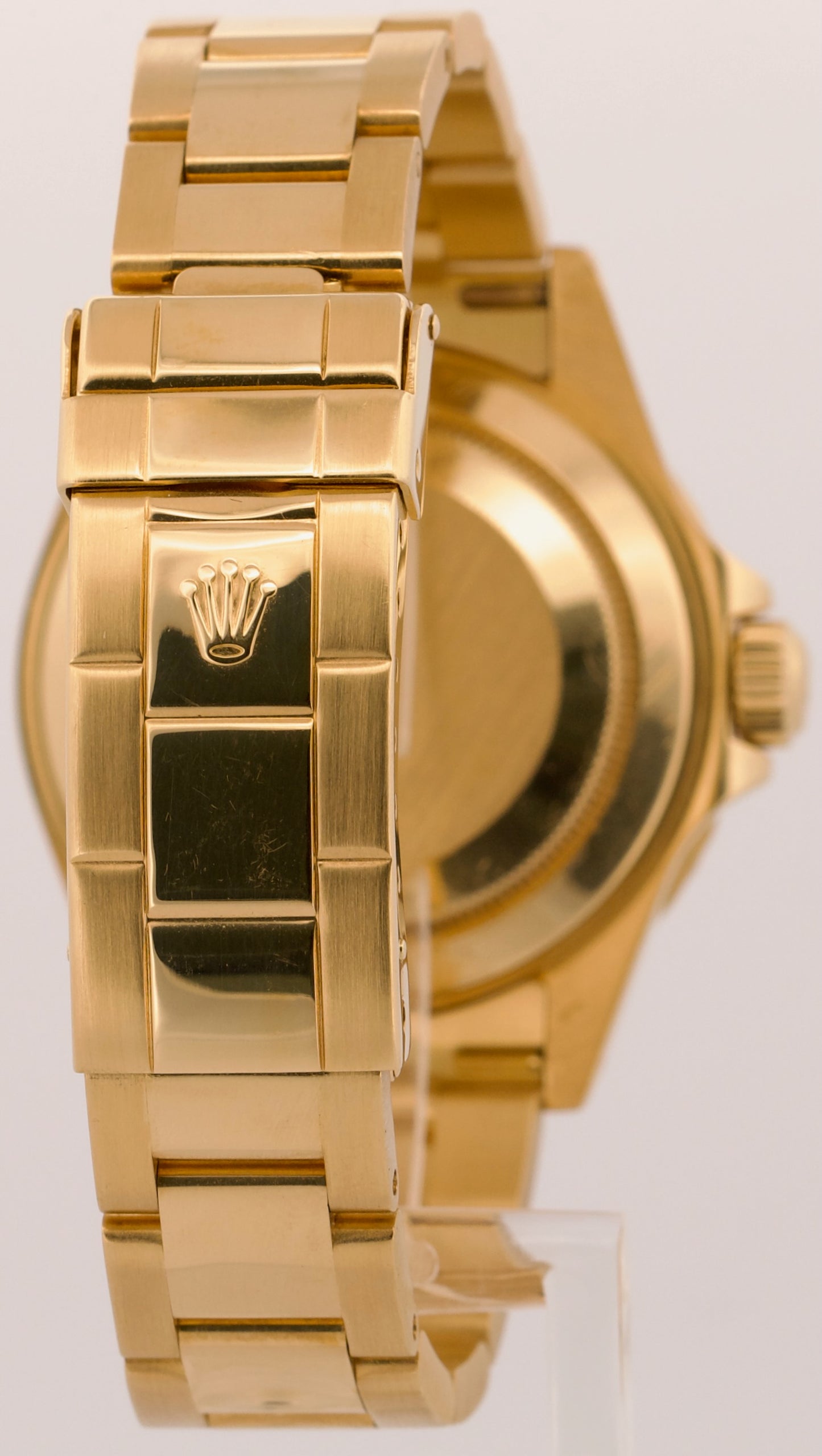 Rolex Submariner Date BLUE 18K Yellow Gold Oyster Automatic 40mm 16618 Watch BOX