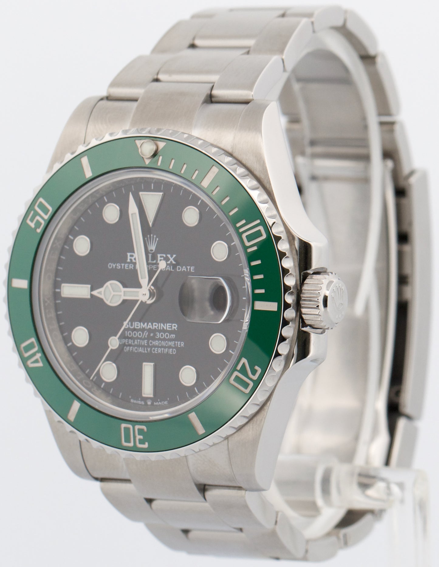 2021 PAPERS Rolex Submariner 41mm Date GREEN KERMIT Steel Ceramic 126610 LV BOX