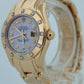 Ladies Rolex DateJust Pearlmaster DIAMOND MOP 18k Yellow Gold 29mm 69318 Watch