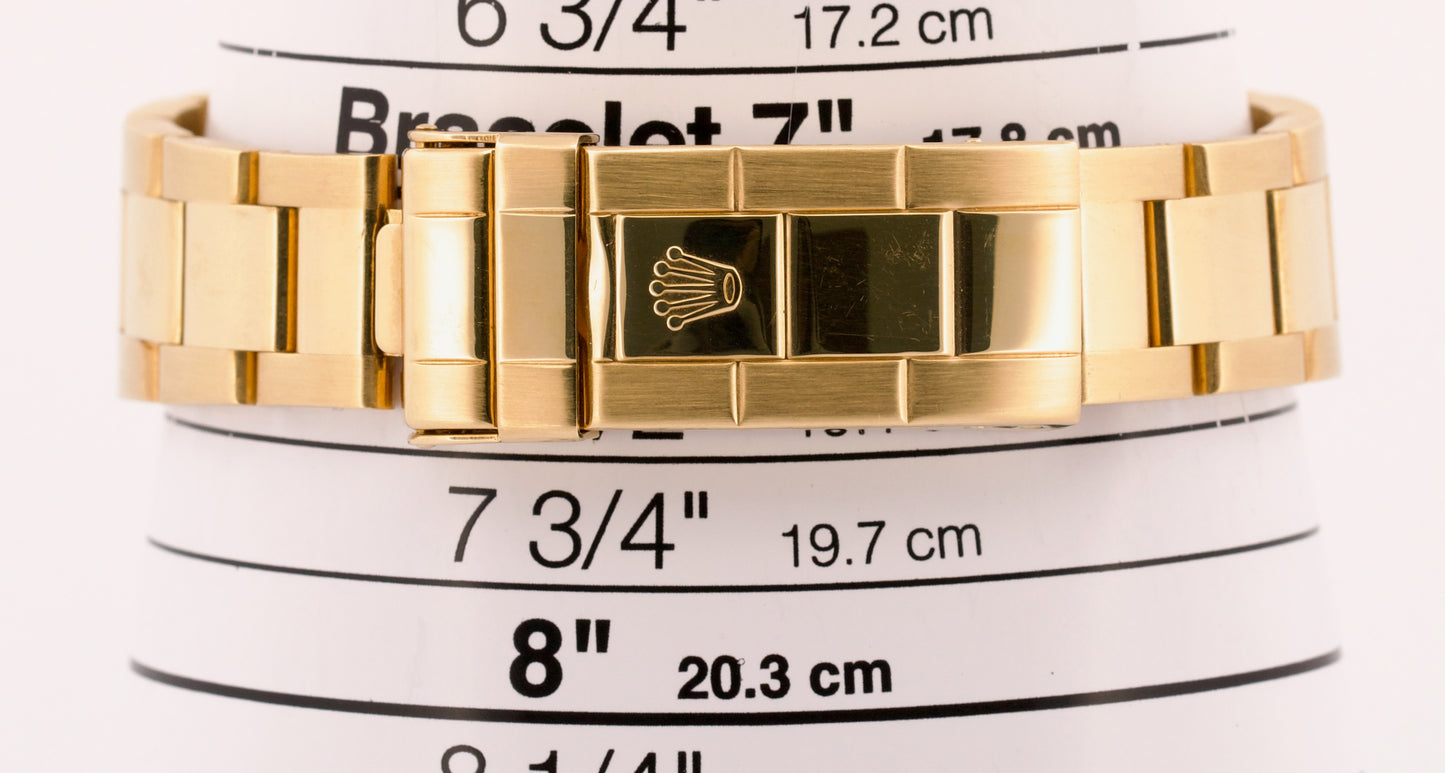 Rolex Submariner Date BLUE 18K Yellow Gold Oyster Automatic 40mm 16618 Watch BOX