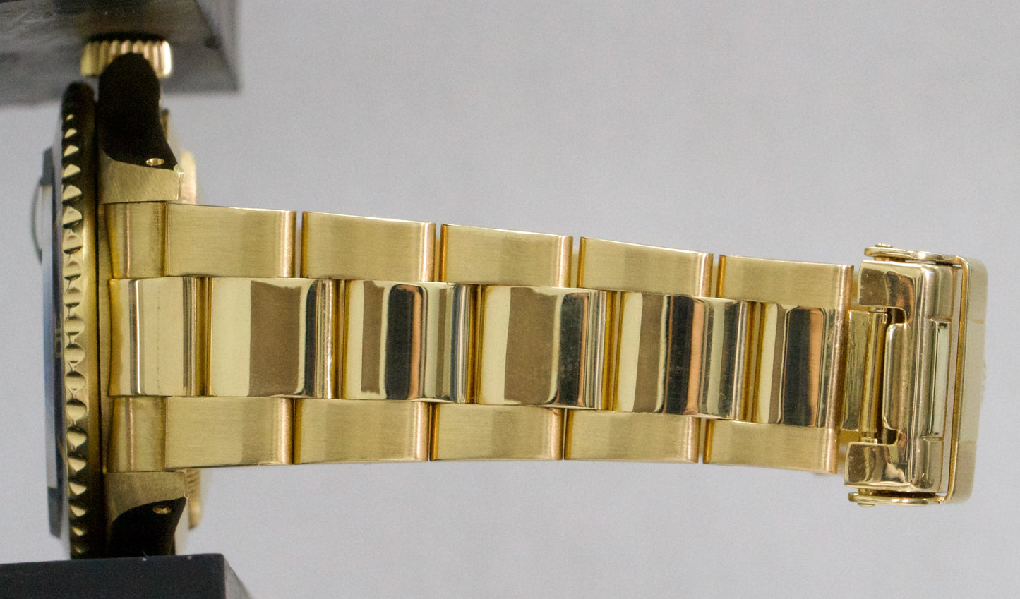 Rolex Submariner Date BLUE 18K Yellow Gold Oyster Automatic 40mm 16618 Watch BOX