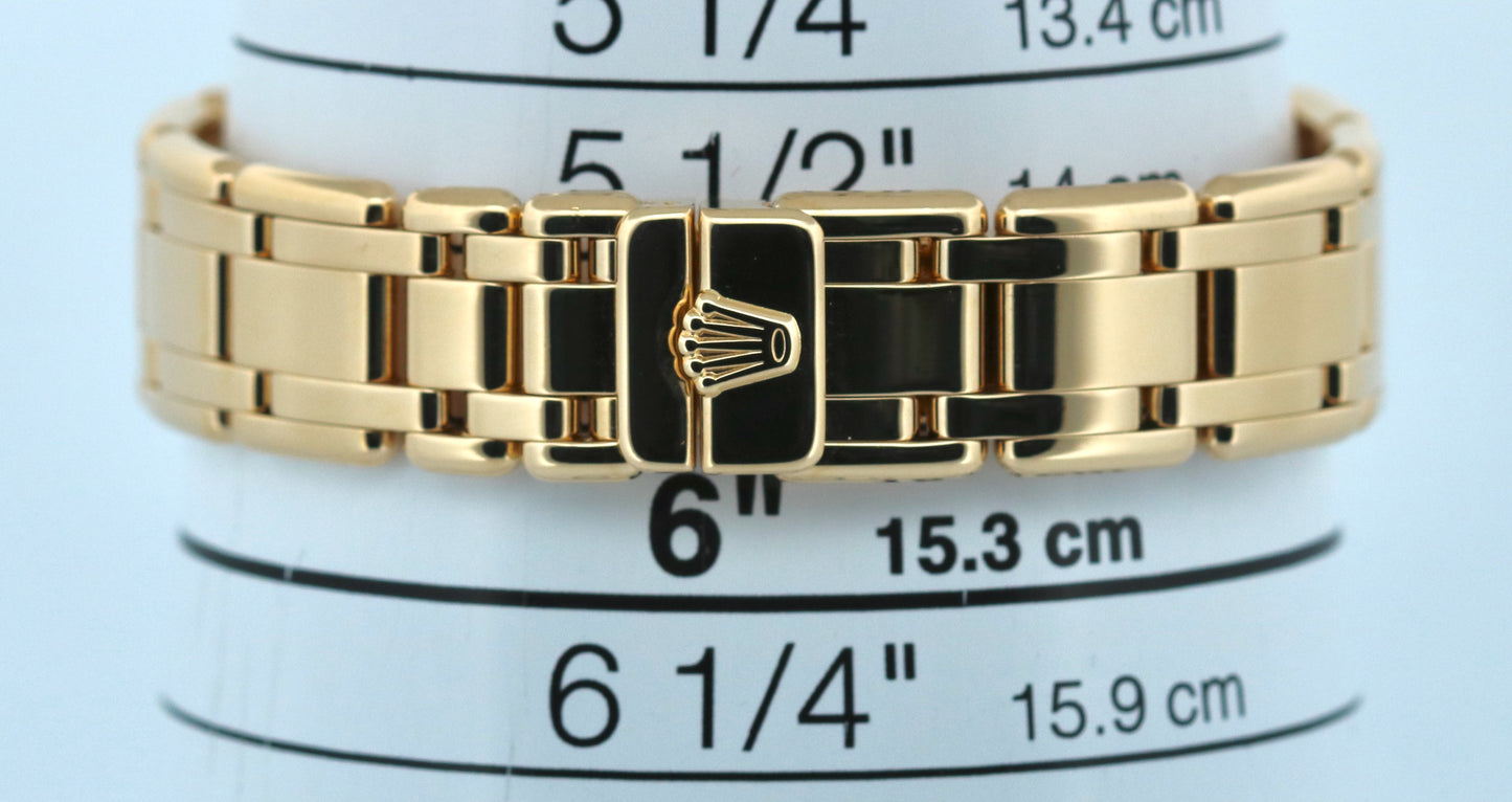 Ladies Rolex DateJust Pearlmaster DIAMOND MOP 18k Yellow Gold 29mm 69318 Watch