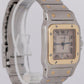 Ladies Cartier Santos Galbee Two-Tone Gold Steel Patina 29mm Quartz Watch 1566