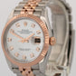 2021 PAPERS Rolex DateJust 36 MOP DIAMOND 18k Rose Gold JUBILEE 36mm 126231 BOX