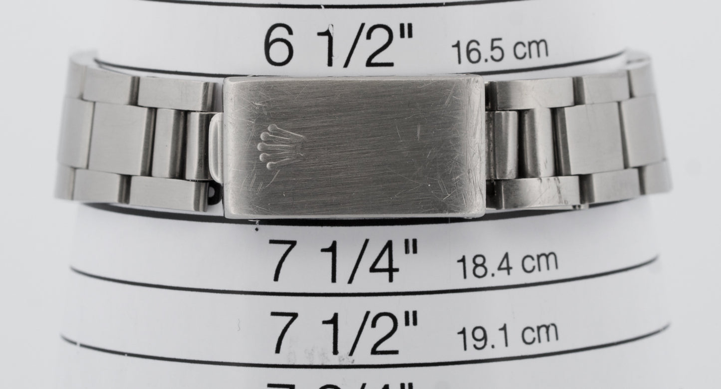 Rolex Oyster Perpetual Date SILVER TIFFANY DIAL 34mm Oyster Stainless 15200