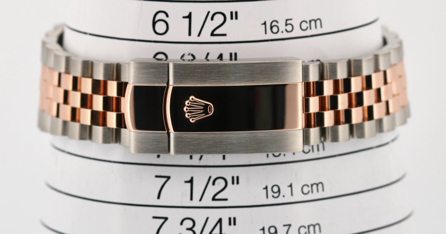 2021 PAPERS Rolex DateJust 36 MOP DIAMOND 18k Rose Gold JUBILEE 36mm 126231 BOX