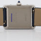 PAPERS Cartier Tank Must Large BLUE Quartz 33mm Steel Watch 4323 / WSTA0055 BOX