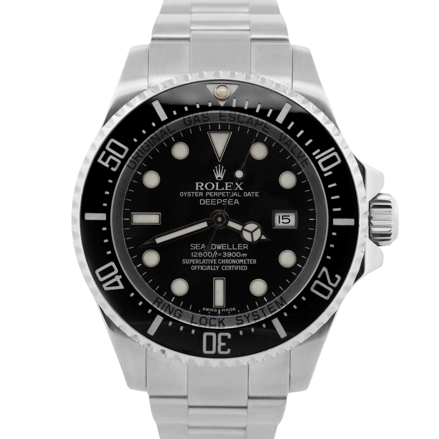 PAPERS Rolex Sea-Dweller Deepsea 116660 BLACK 44mm Ceramic Steel Dive Watch BOX