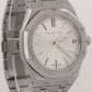 2023 PAPERS Audemars Piguet Royal Oak WHITE 41mm Steel 15510ST.OO.1320ST.03 BOX