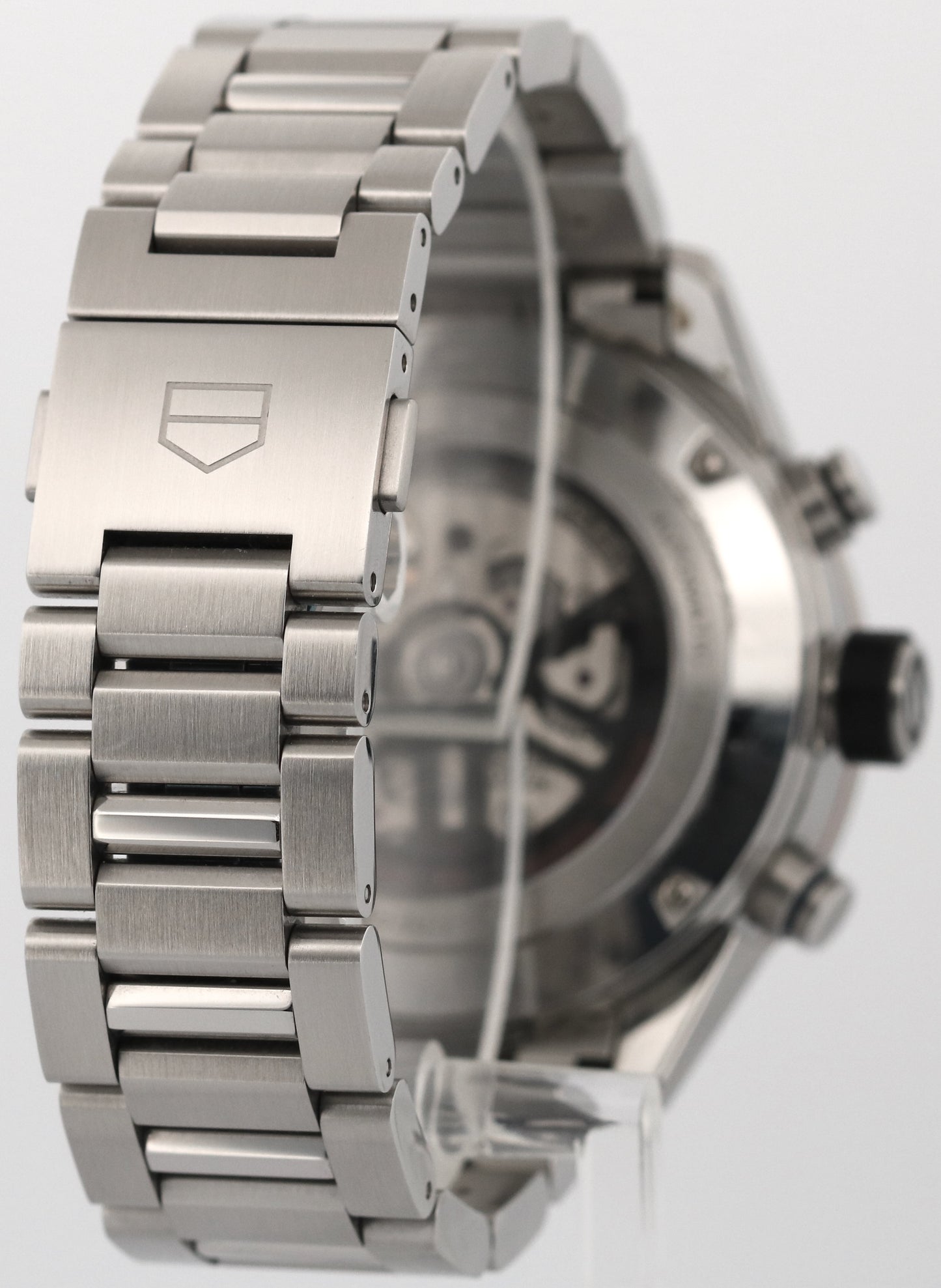 PAPERS Tag Heuer Carrera SKELETON Chronograph Steel 45mm CBG2A1Z.BA0658 BOX
