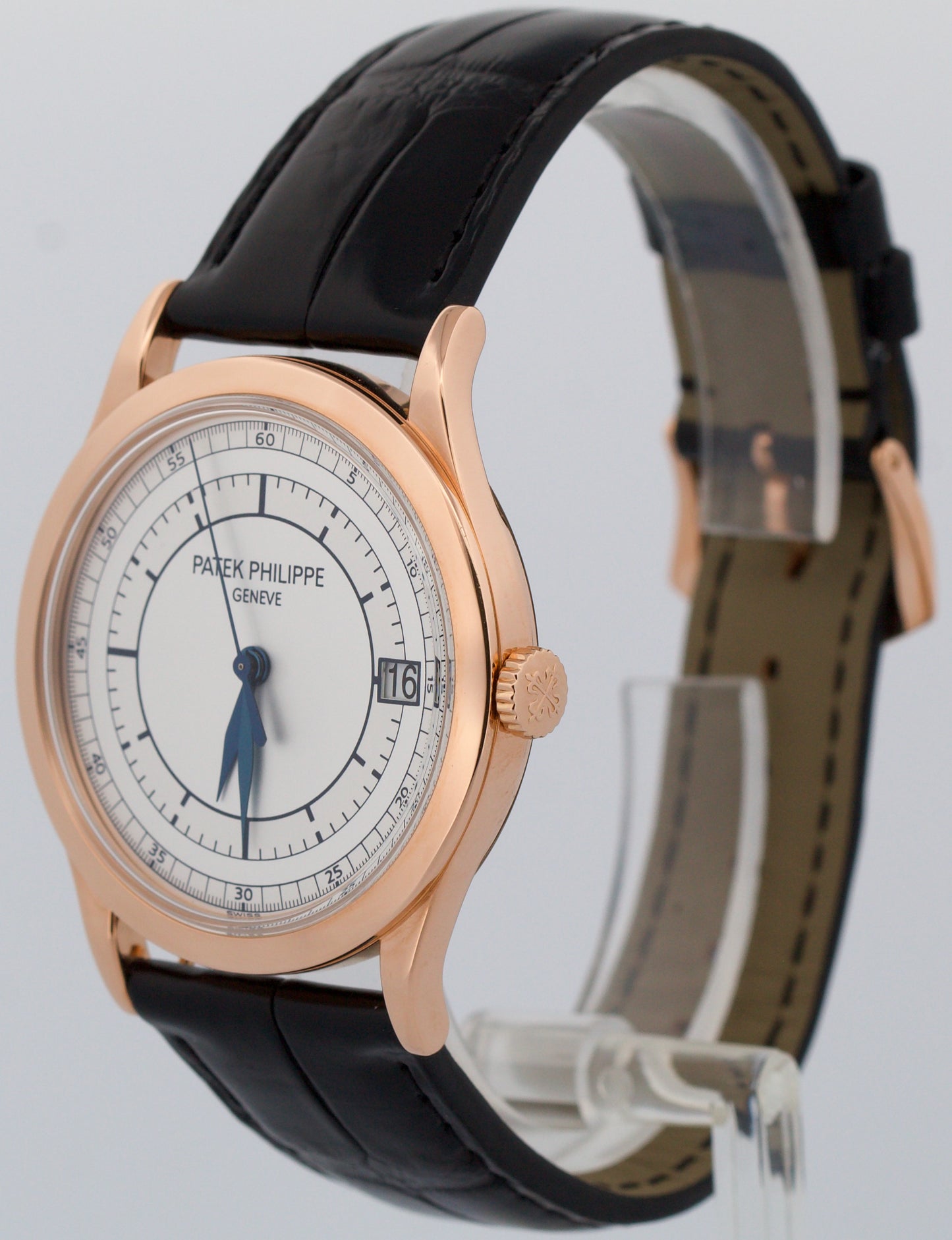 Patek Philippe Calatrava 18K Rose Gold SECTOR DIAL 38mm Manual 5296R Watch