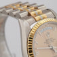 UNPOLISHED Rolex Day-Date Tridor Double Quick 36mm 18K Gold Watch 18239 BIC