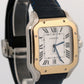 2023 PAPERS Cartier Santos 39.8mm Two-Tone 18K Steel Leather 4072 W2SA0009 BOX