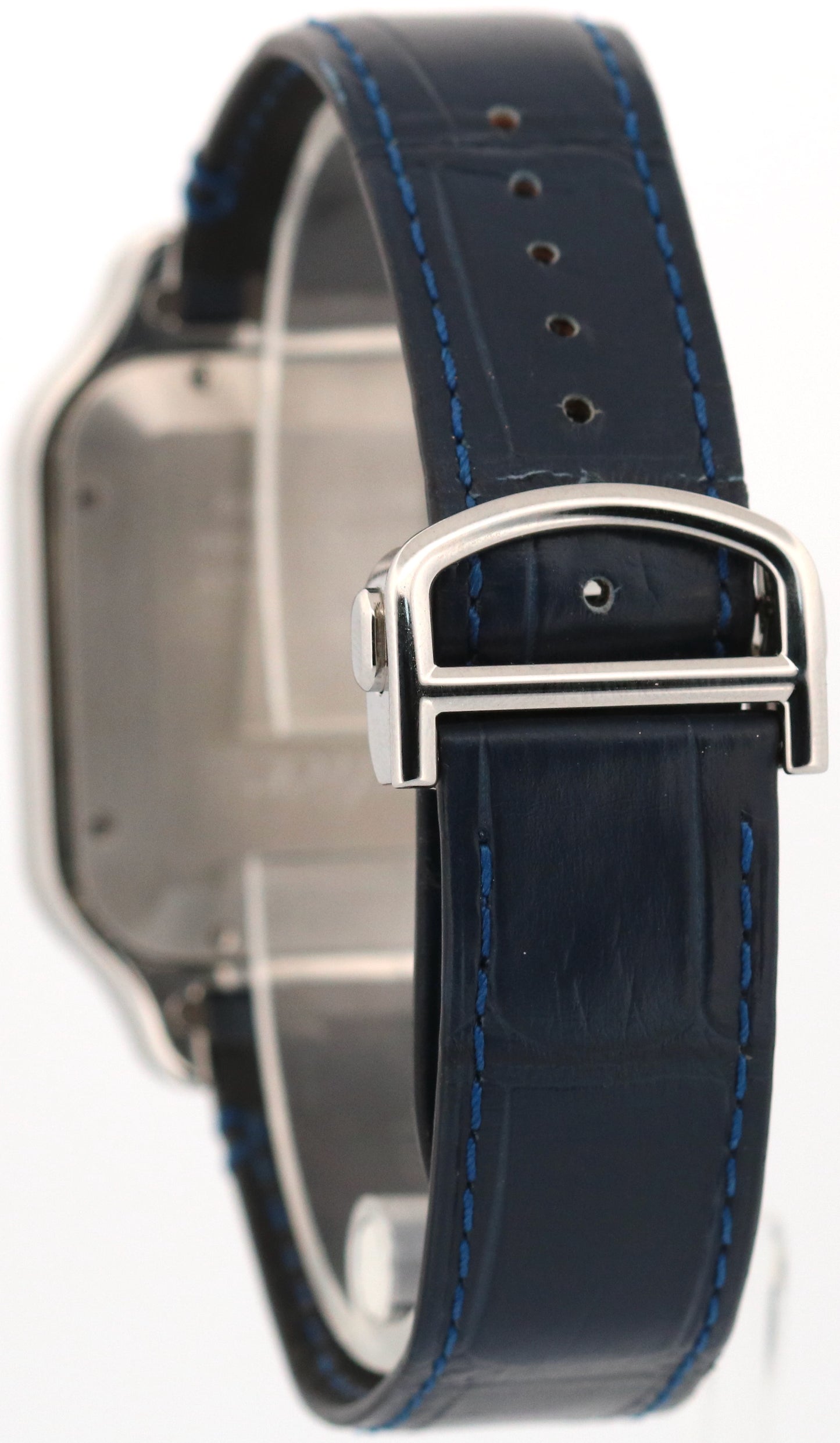 2023 PAPERS Cartier Santos 39.8mm Two-Tone 18K Steel Leather 4072 W2SA0009 BOX