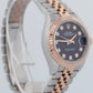 PAPERS Rolex DateJust Aubergine Purple 28mm Jubilee Rose Gold Watch 279171 BOX