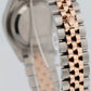 PAPERS Rolex DateJust Aubergine Purple 28mm Jubilee Rose Gold Watch 279171 BOX