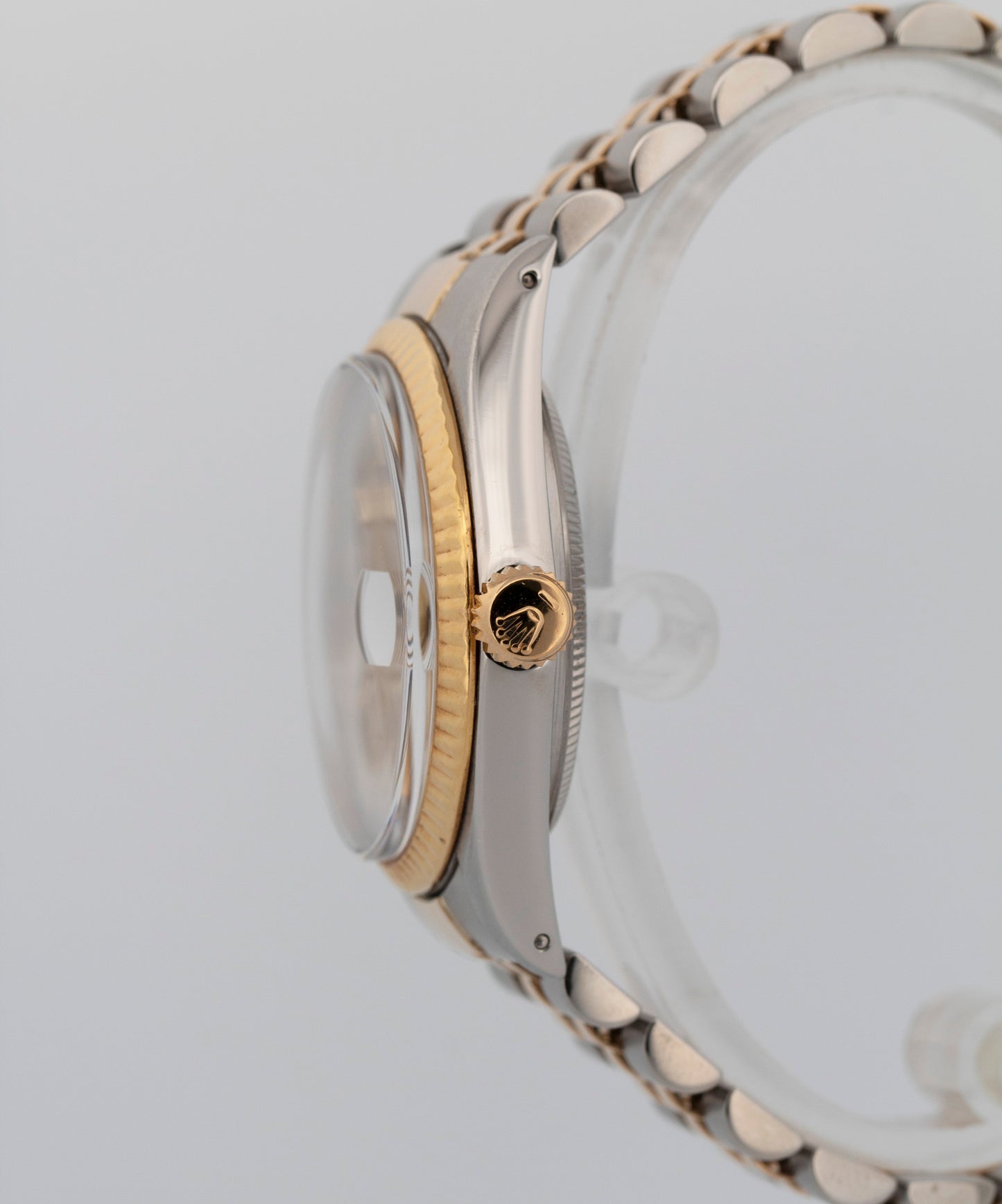 Rolex DateJust 36mm Champagne Two-Tone Jubilee 18K Yellow Gold Steel Watch 16013