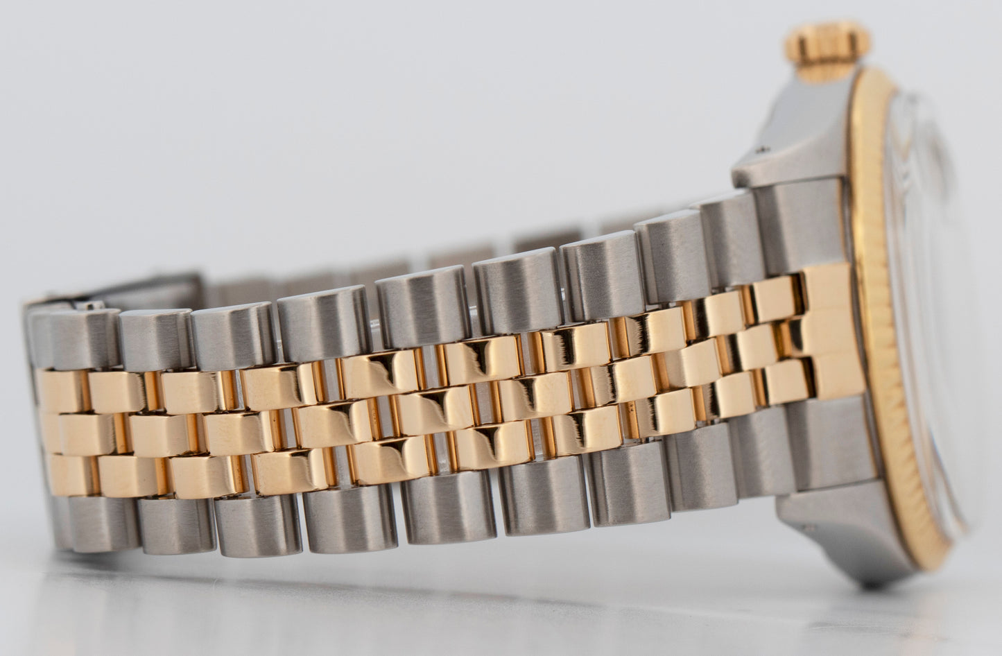 Rolex DateJust 36mm Champagne Two-Tone Jubilee 18K Yellow Gold Steel Watch 16013