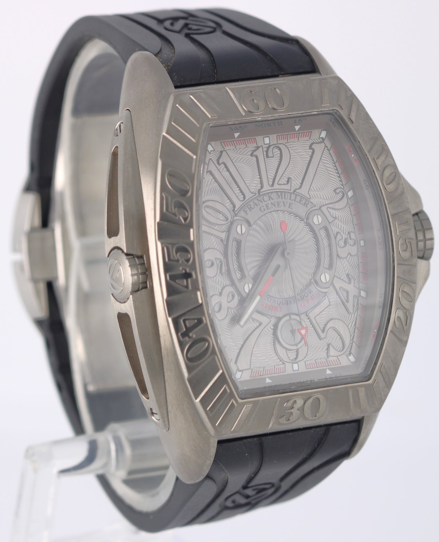 Franck Muller Conquistador Grand Prix PAPERS Titanium 38mm 8900SCDTGPG Watch BOX