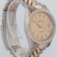 Rolex DateJust 36mm Champagne DIAMOND Bezel 18K Gold JUBILEE Steel Watch 16233
